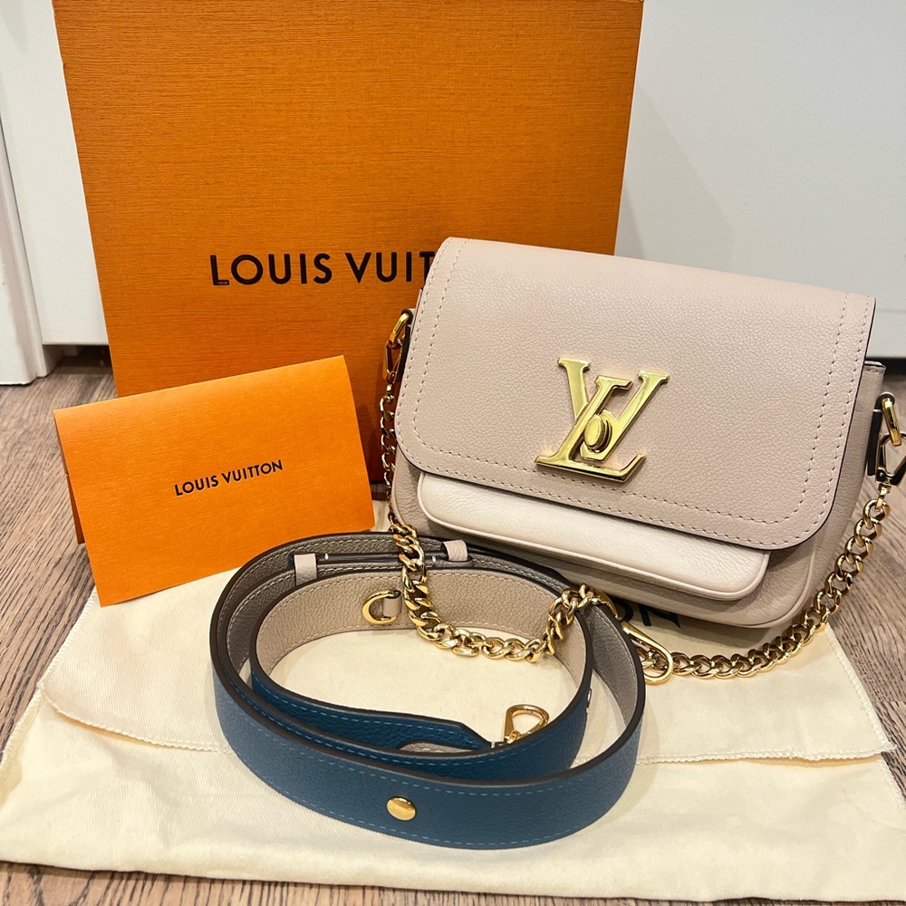 Louis Vuttion lockme tender bag with strap AUTHENTIC